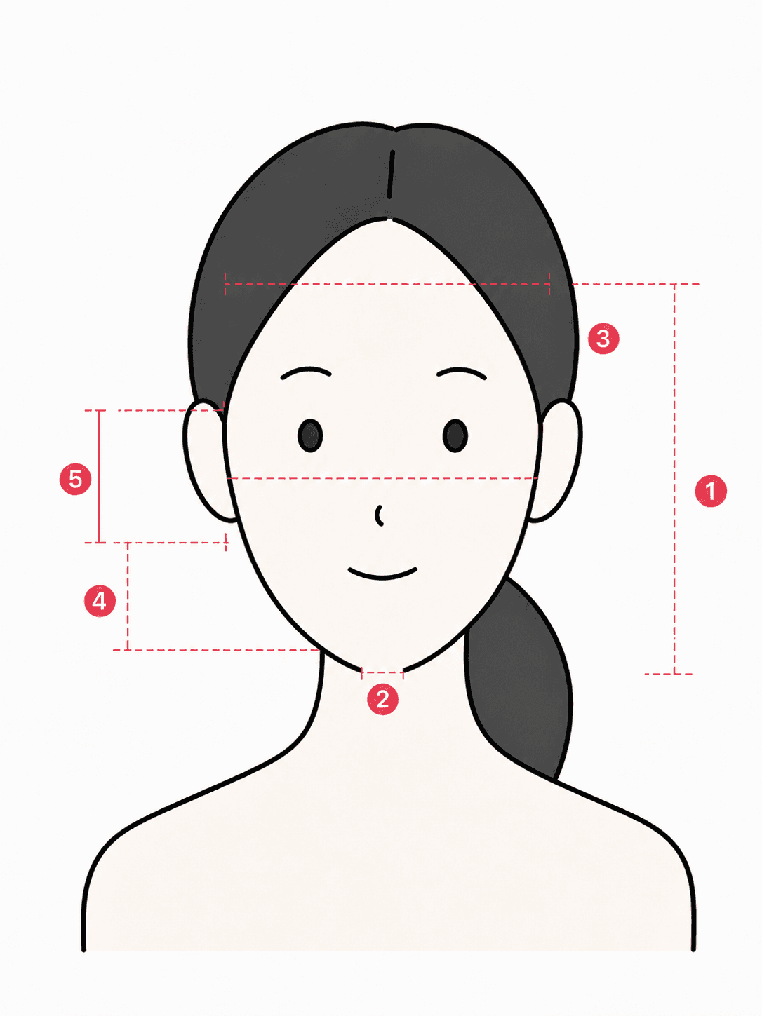 얼굴 비율 분석 기준 일러스트